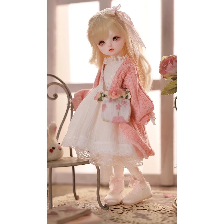BJD 1/6 ドール本体 豆宝（Doubao）春のお出かけ 着せ替えSD人形 球体関節人形 ハンドメイド_6
