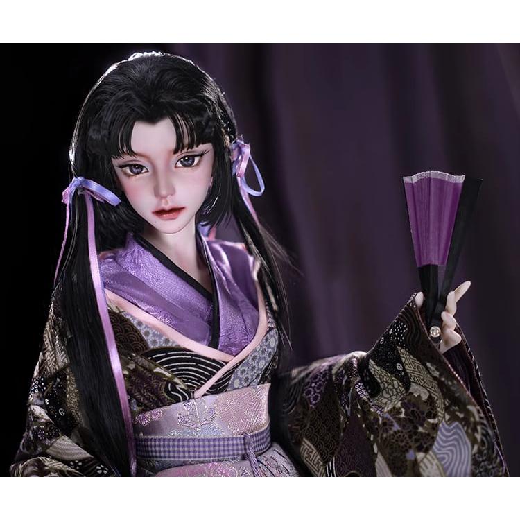 BJD 1/3ドール本体  紫?（しりん／Shirin） 和風少女 純手作SD女の子 人形 フルセットの画像