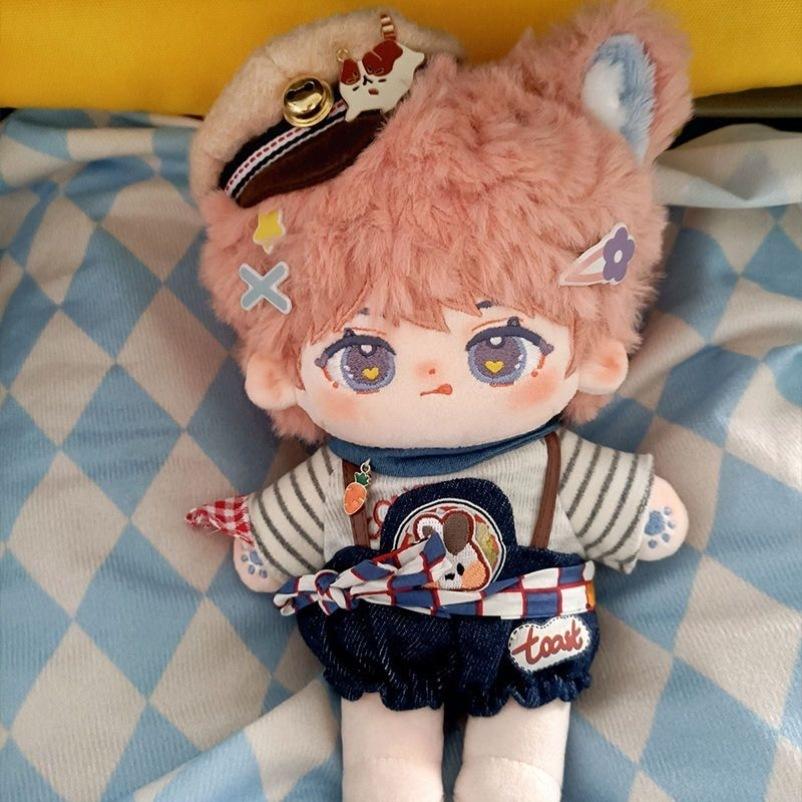 Lico 20cm 着せ替えぬいぐるみ 無属性 獣耳付け男の子 着せ替え人形 綿人形 コットンドール キャラクターぬいぐるみの画像