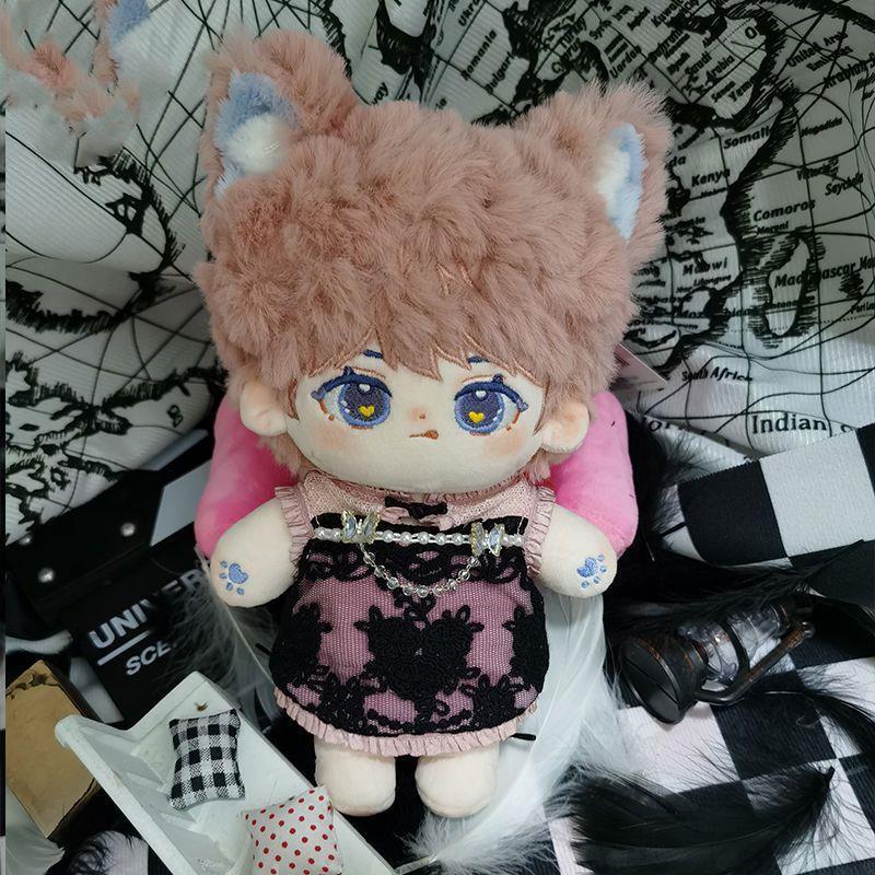 Lico 20cm 着せ替えぬいぐるみ 無属性 獣耳付け男の子 着せ替え人形 綿人形 コットンドール キャラクターぬいぐるみの画像
