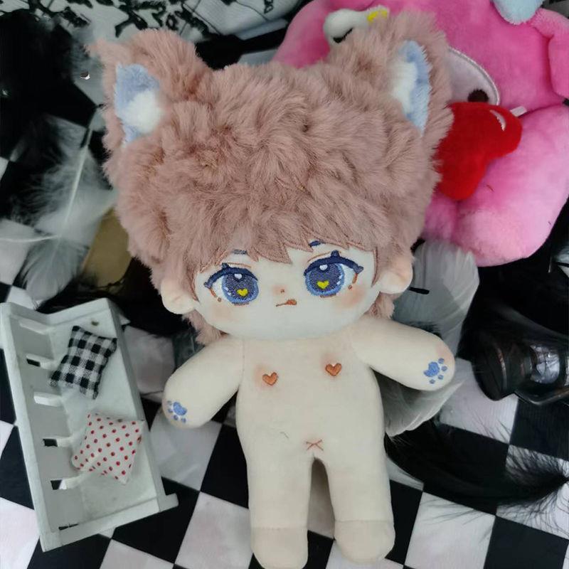 Lico 20cm 着せ替えぬいぐるみ 無属性 獣耳付け男の子 着せ替え人形 綿人形 コットンドール キャラクターぬいぐるみの画像