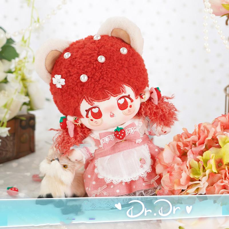 ??莓莓 20cm 着せ替えぬいぐるみ 無属性 ガーランドバニー 獣耳付け女の子 着せ替え人形 綿人形 コットンドール キャラクターぬいぐるみ_1