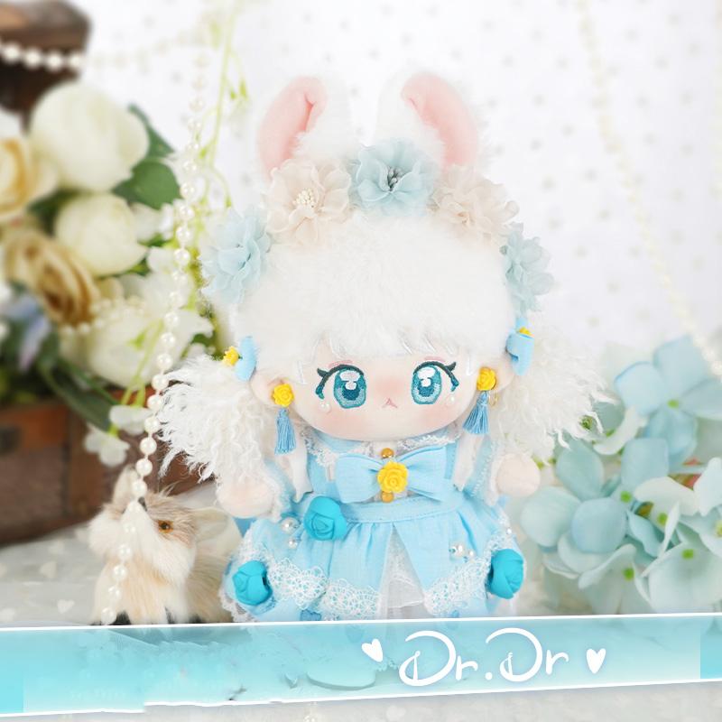 ??莓莓 20cm 着せ替えぬいぐるみ 無属性 ガーランドバニー 獣耳付け女の子 着せ替え人形 綿人形 コットンドール キャラクターぬいぐるみ_2