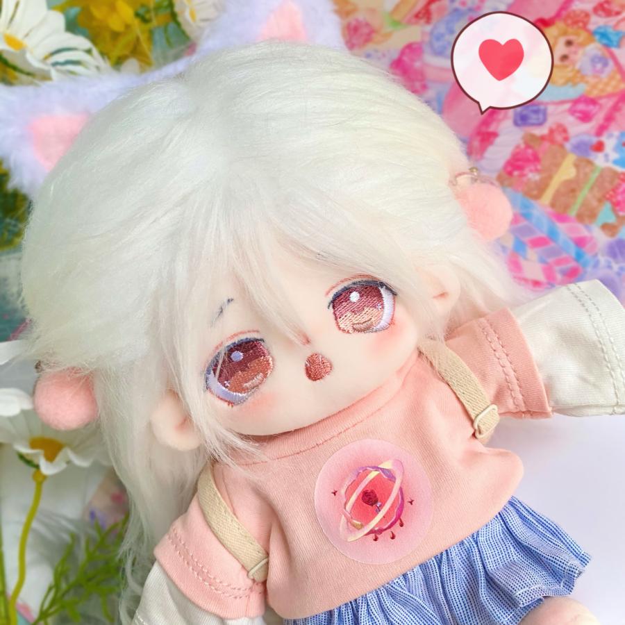 フウ 無属性 ぬいぐるみ 20cm 30cm着せ替えぬいぐるみ 白髪の赤い目女の子 着せ替え人形 綿人形 コットンドール キャラクターぬいぐるみ_3