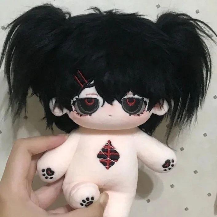 妄言 20cm 着せ替えぬいぐるみ 無属性 黒髪黒い瞳男の子 着せ替え人形
