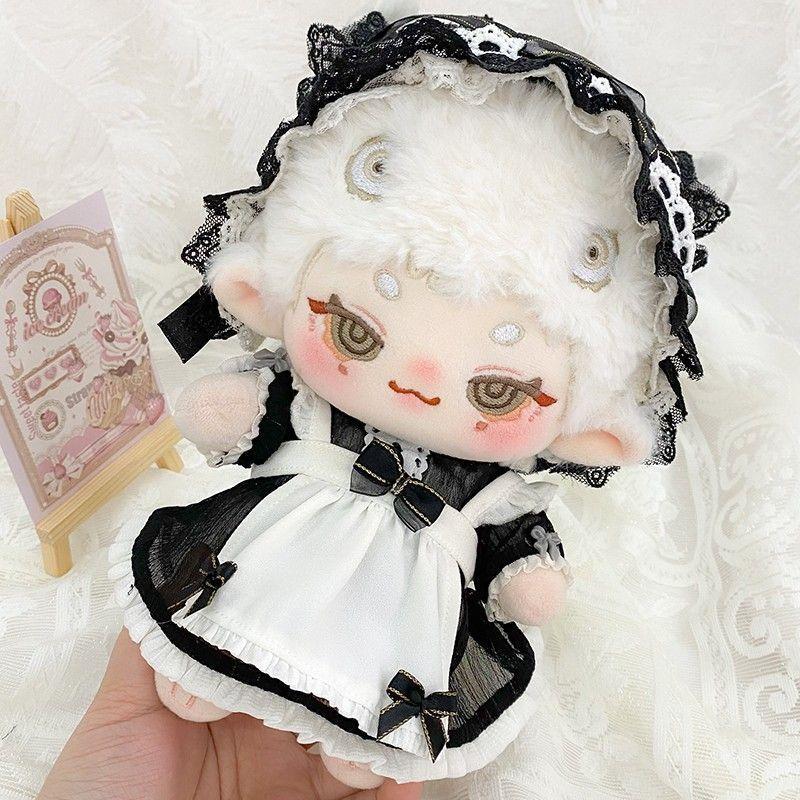 5点セットビクトリアメイド服 20cm 着せ替えぬいぐる服 ぬいぐるみコスチューム 着せ替え人形洋服 日常服人形 綿人形衣装 ドールウェアの画像