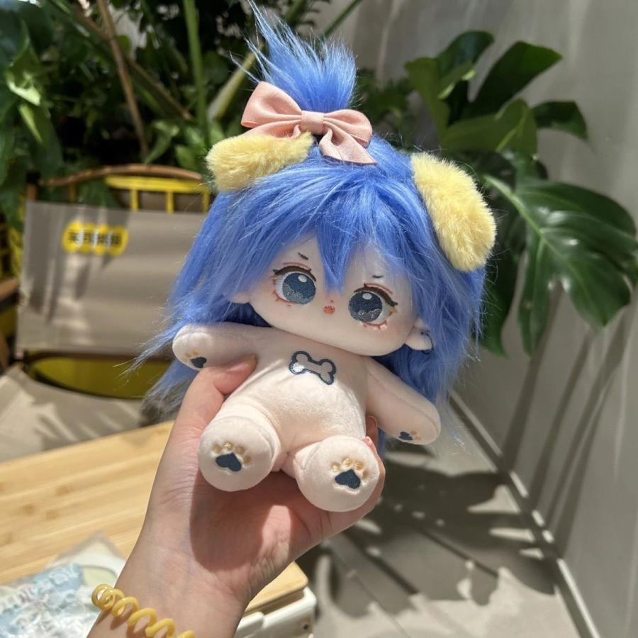 20cm 着せ替えぬいぐるみ 無属性 青い髪青い目女の子 星園 着せ替え
