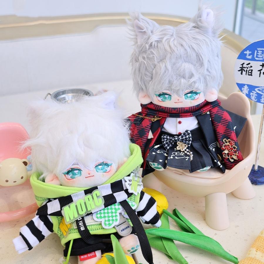 無属性 ぬいぐるみ 20cm 着せ替えぬいぐるみ 獣耳付け男の子 凌雲 着せ