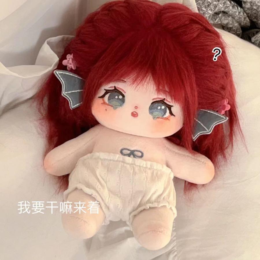 本体+服 20cm 着せ替えぬいぐるみ 無属性 女の子 着せ替え人形 ムーサ 綿人形 コットンドール キャラクターぬいぐるみ_1