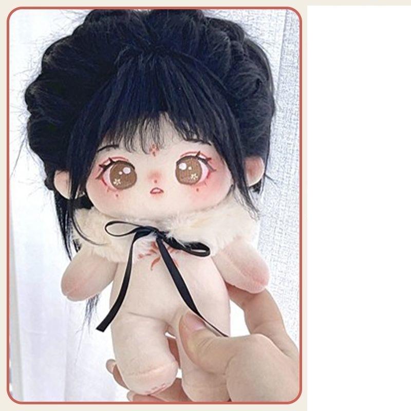 20cm 着せ替えぬいぐるみ 無属性 黒髪女の子 着せ替え人形 花念 綿人形 コットンドール キャラクターぬいぐるみ_3
