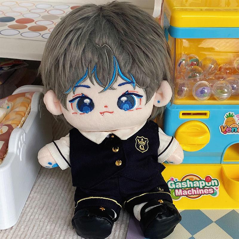無属性 ぬいぐるみ 2cm 着せ替えぬいぐるみ 灰色の髪青い目男の子 着せ