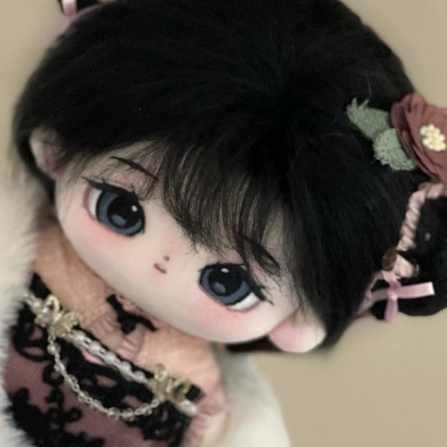 無属性 ぬいぐるみ 20cm 着せ替えぬいぐるみ 稚予 黒髪黒い瞳女の子 綿人形 コットンドール キャラクターぬいぐるみ_5