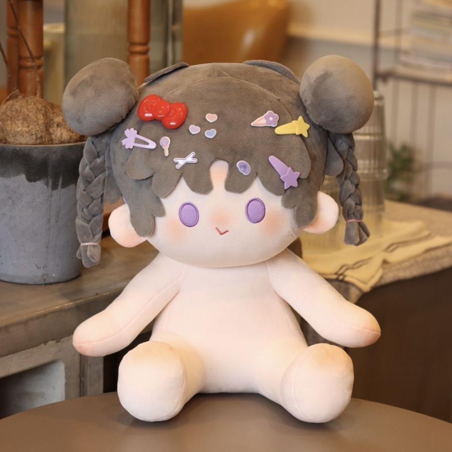 座っている綿人形 無属性 ぬいぐるみ 40cm 着せ替えぬいぐるみ 男の子 着せ替え人形 座るコットンドール 光と夜の愛の画像