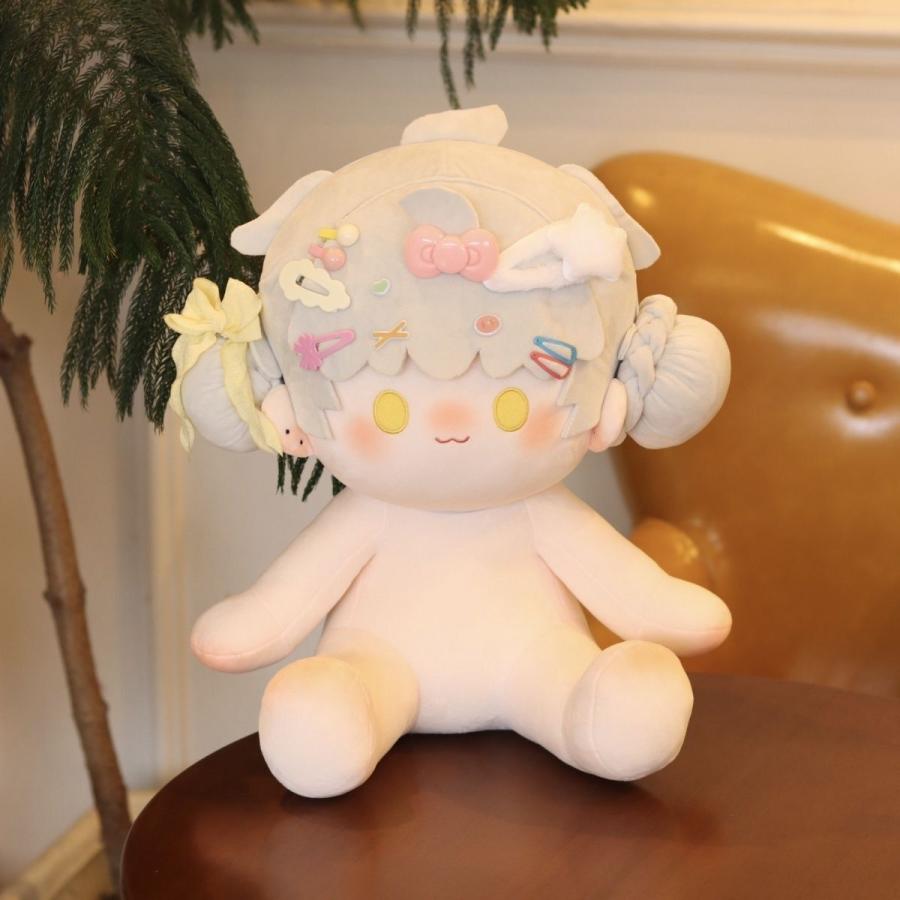 座っている綿人形 無属性 ぬいぐるみ 40cm 着せ替えぬいぐるみ 男の子 着せ替え人形 座るコットンドール 光と夜の愛の画像