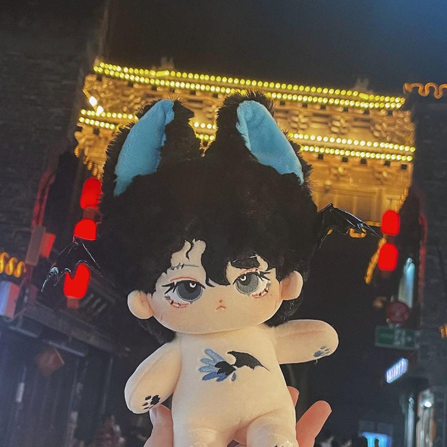 20cm無属性ぬいぐるみ着せ替えぬいぐるみ小悪魔獣耳付け男の子 : 長楽