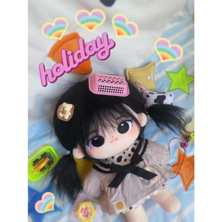 20cm着せ替えぬいぐるみ無属性黒髪黒目女の子黒木_2