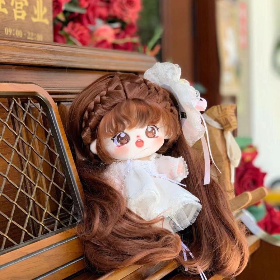20cm着せ替えぬいぐるみ無属性ロングヘア女の子_1