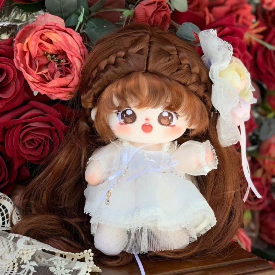 20cm着せ替えぬいぐるみ無属性ロングヘア女の子_4