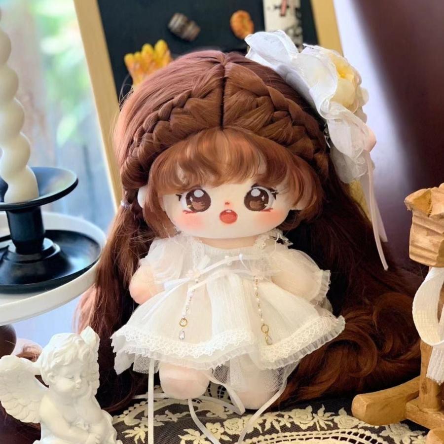 20cm着せ替えぬいぐるみ無属性ロングヘア女の子_5