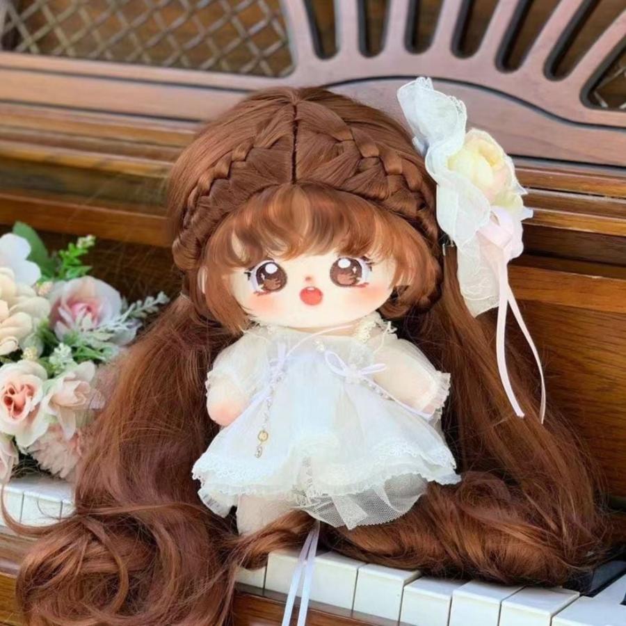 20cm着せ替えぬいぐるみ無属性ロングヘア女の子_6