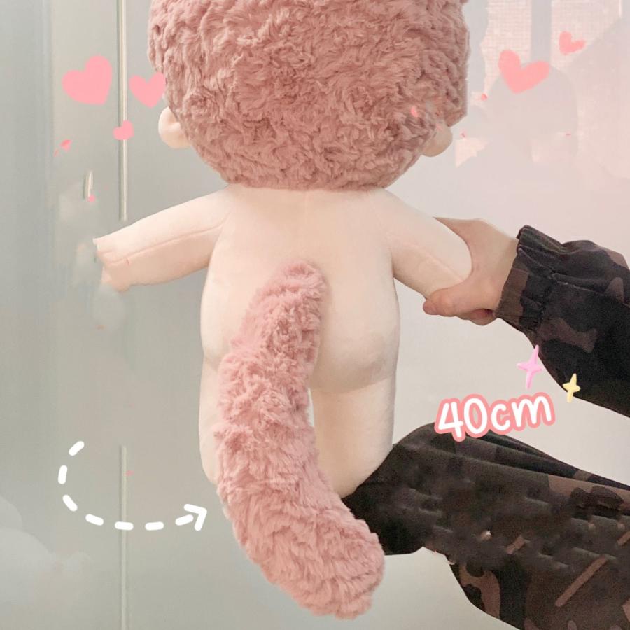 無属性ぬいぐるみ40cm着せ替えぬいぐるみ獣耳付け男の子着せ替え人形可