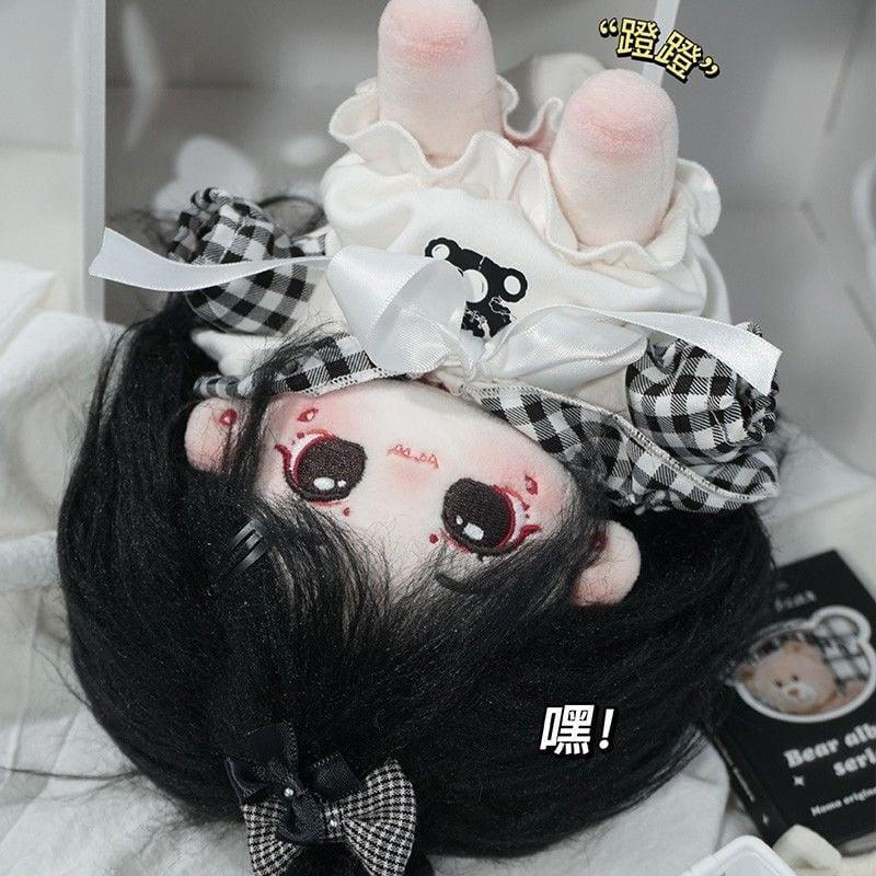 20cm着せ替えぬいぐるみ無属性ブルネット女の子_1