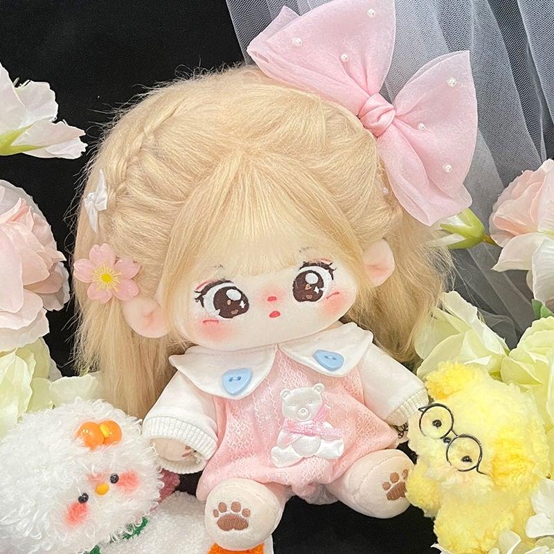 20cm着せ替えぬいぐるみ無属性着せ替え人形女の子綿人形コットンドール巧?_1