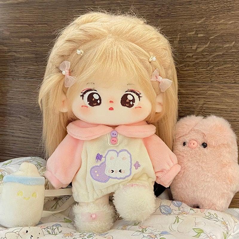 20cm着せ替えぬいぐるみ無属性着せ替え人形女の子綿人形コットンドール巧?_4