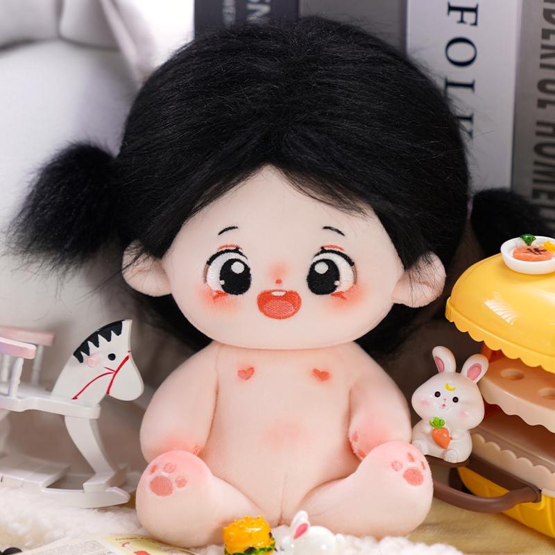 アニメガール 20cm センチメートル綿人形と 4 ピースプディング子犬オーバーオールセット_2