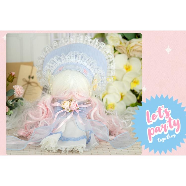 20cmコットンドール 7ピース付き ゴージャスな花嫁衣装の画像