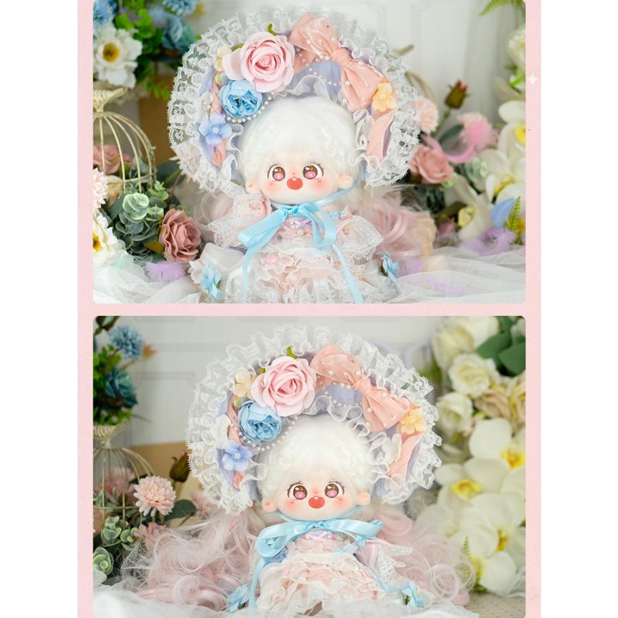 20cmコットンドール 7ピース付き ゴージャスな花嫁衣装の画像