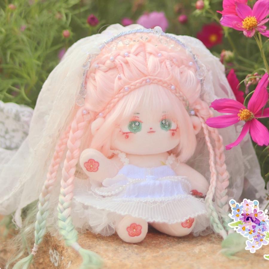 20cmコットンドール ウェディングドレス3点セット付き_7