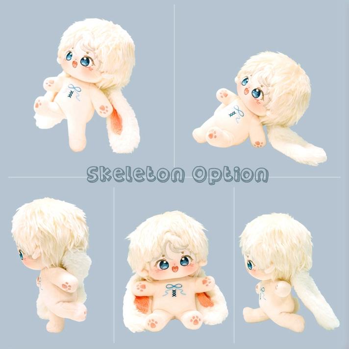 バニー 20cmコットン人形 オーシャンボーイ クジラベスト 6 枚セット付き