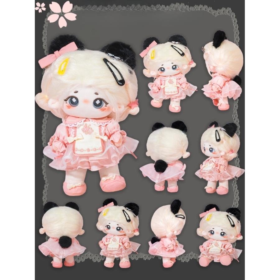 パンダミルクキャップ 20cmコットンドール さくらドレス4点セット_3