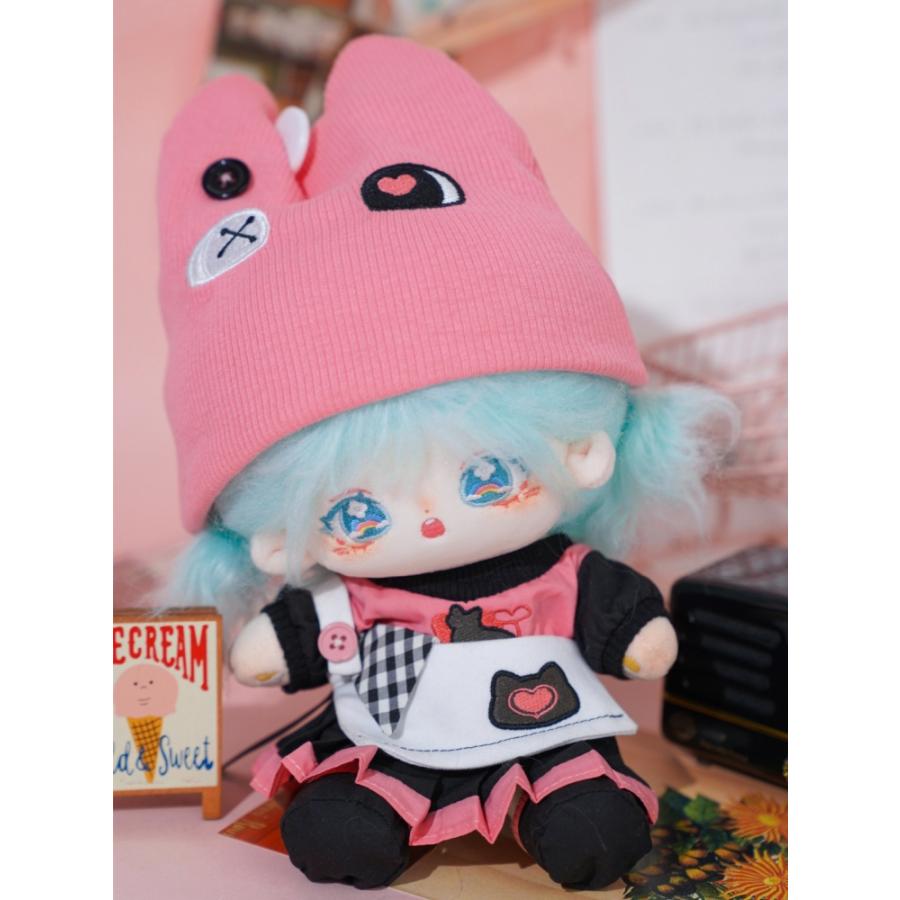 20cmコットンドール 猫プリーツスカート5枚セット_2