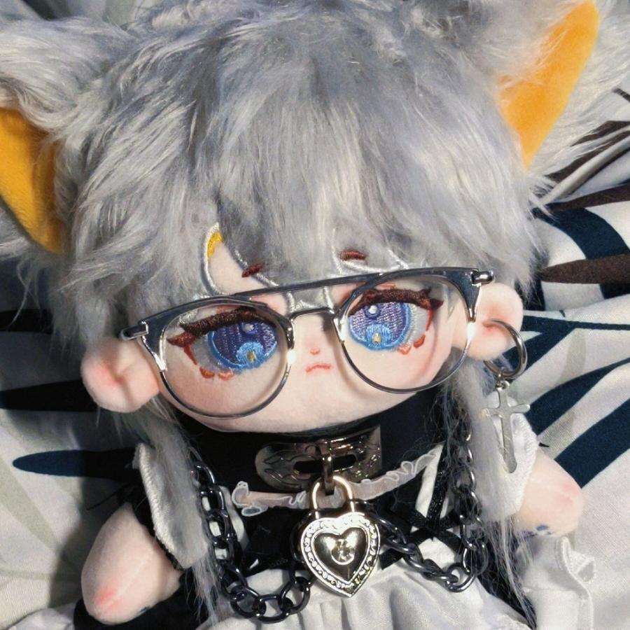 Ning Qi 20cm コットンドール 取り外し可能なぬいぐるみ耳付き_2