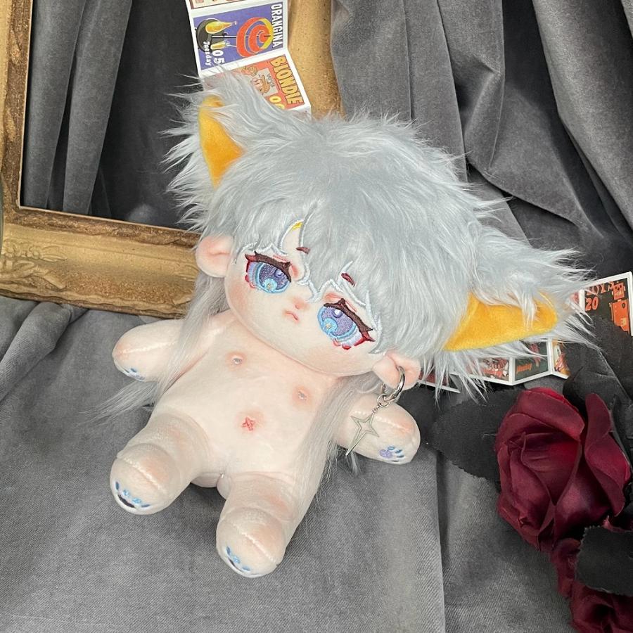 Ning Qi 20cm コットンドール 取り外し可能なぬいぐるみ耳付き_6
