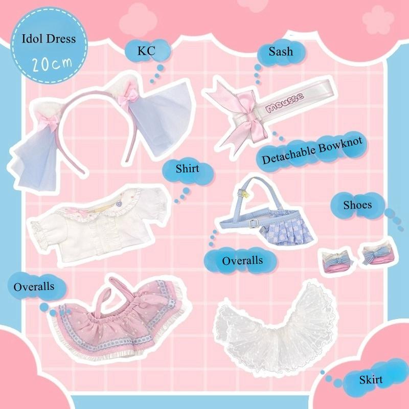 ミッコ・ムース 20cmコットンドール用 アイドルドレス7点セット_2