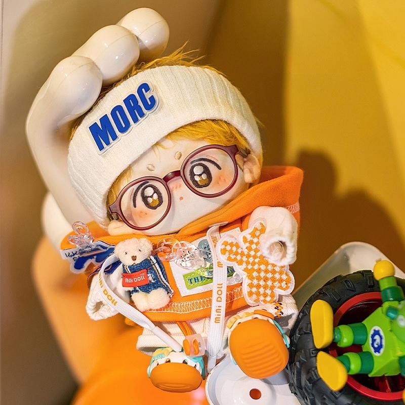 ハンス 20cm コットンドール グリーン/オレンジ 5ピース ストリート衣装付き_4
