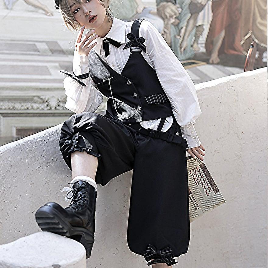 皇子ロリータ セットアップ ロリータ服 男装 男装コーデ セットアップ 王子系 3点セット 皇子系ロリィタ 少年