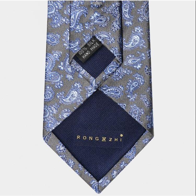 名作✨極美品✨Kiton キートン ネクタイ 最高級　ペイズリー　フラワー柄 ネクタイ 伝統美ペイズリー紋様 英国風高級フォーマル : 長楽ストア