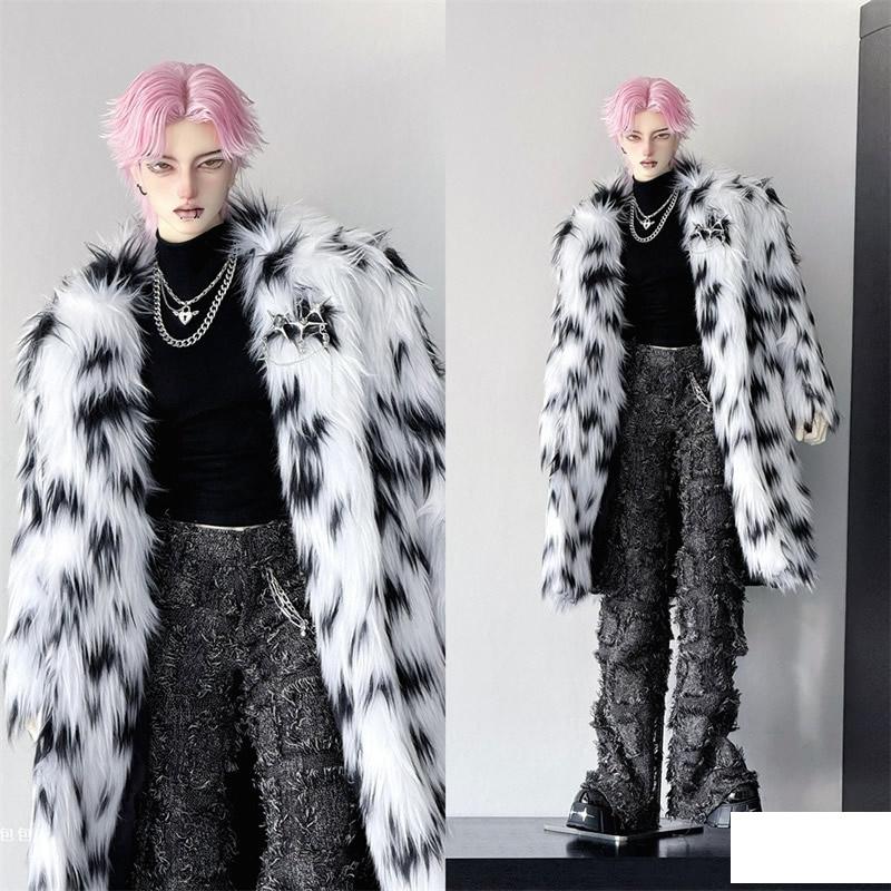 bjd ドール服 75cm 「雪豹」ファーコートセット 球体関節人形用衣装
