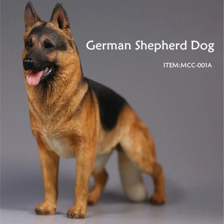 1/6 サイズ ジャーマンシェパードドッグ 犬 動物 リアル フィギュア プラモデル プレミアム 模型 23cm オリジナル スタチの画像
