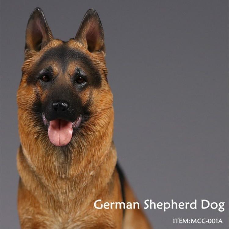 1/6 サイズ ジャーマンシェパードドッグ 犬 動物 リアル フィギュア プラモデル プレミアム 模型 23cm オリジナル スタチの画像