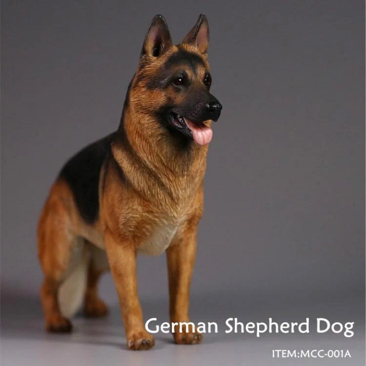 1/6 サイズ ジャーマンシェパードドッグ 犬 動物 リアル フィギュア プラモデル プレミアム 模型 23cm オリジナル スタチの画像