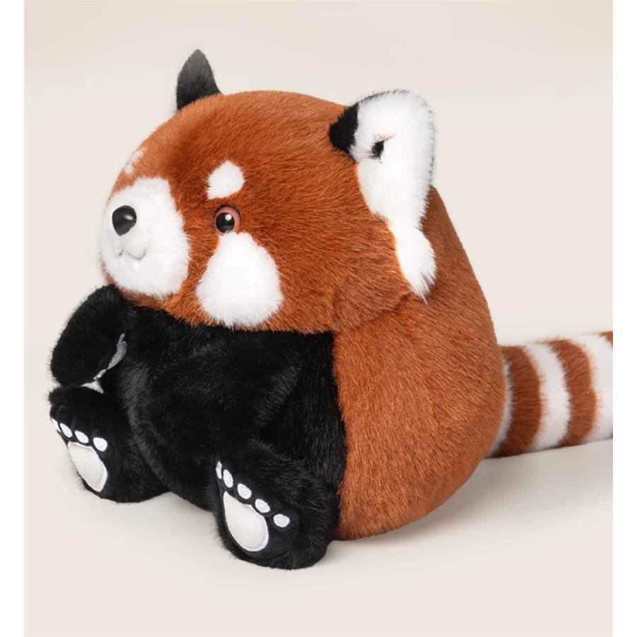 レッサーパンダ フィギュア 丸っこい ぬいぐるみ 可愛い 抱き枕 ふわふわ 癒し系 動物 おもちゃ 人形 卒業祝い プレゼント デ