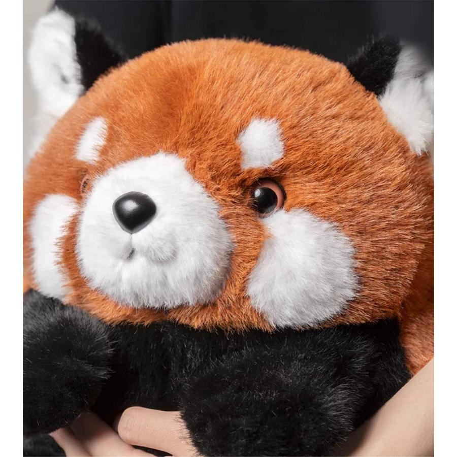 レッサーパンダ フィギュア 丸っこい ぬいぐるみ 可愛い 抱き枕 ふわふわ 癒し系 動物 おもちゃ 人形 卒業祝い プレゼント デ