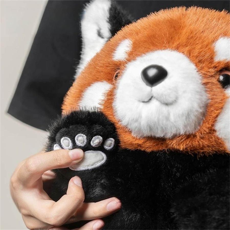 レッサーパンダ フィギュア 丸っこい ぬいぐるみ 可愛い 抱き枕 ふわふわ 癒し系 動物 おもちゃ 人形 卒業祝い プレゼント デ