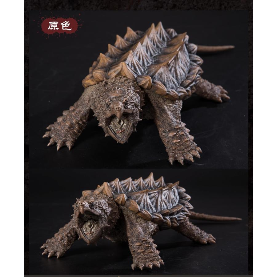 博物志 ワニガメ フィギュア 28cm 鰐亀 カミツキガメ科 爬虫綱 亀