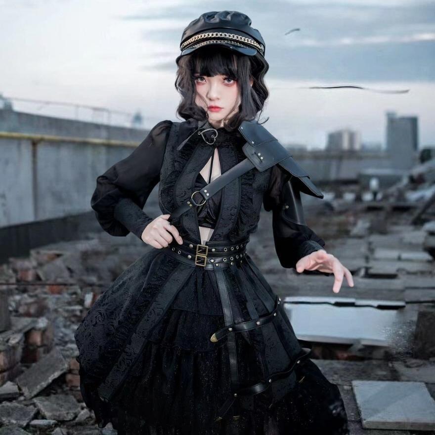 ゴスロリ系 チャイナ風 軍服 ミリロリ 鎧 衣装 かっこいい
